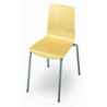 SILLA ESCOLAR MOD.143 TUBO ACERO CONTRACHAPADO HAYA NEGRO O WENGUE AA 46CM TAGAR