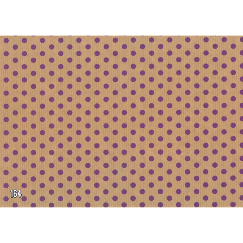 PAPEL REGALO ROLLO 62 SETIMPRES KRAFT PUNTOS VIOLETA K37VL