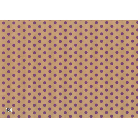 PAPEL REGALO ROLLO 62 SETIMPRES KRAFT PUNTOS VIOLETA K37VL