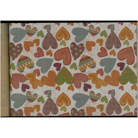 PAPEL REGALO ROLLO 62 SETIMPRES KRAFT CORAZONES BLANCO K38B