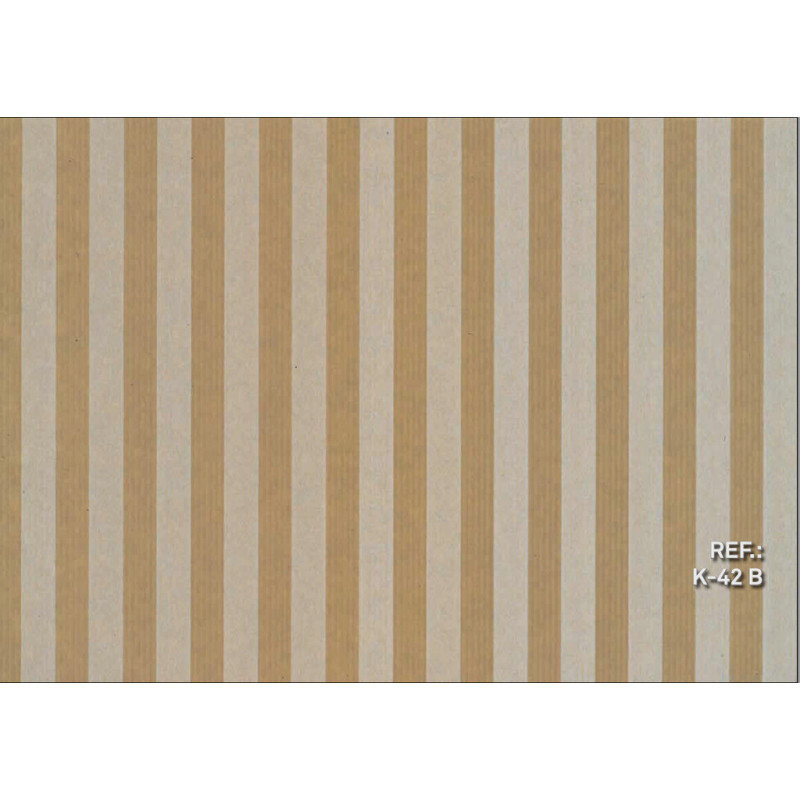 PAPEL REGALO ROLLO 62 SETIMPRES KRAFT RAYAS BLANCO K42B