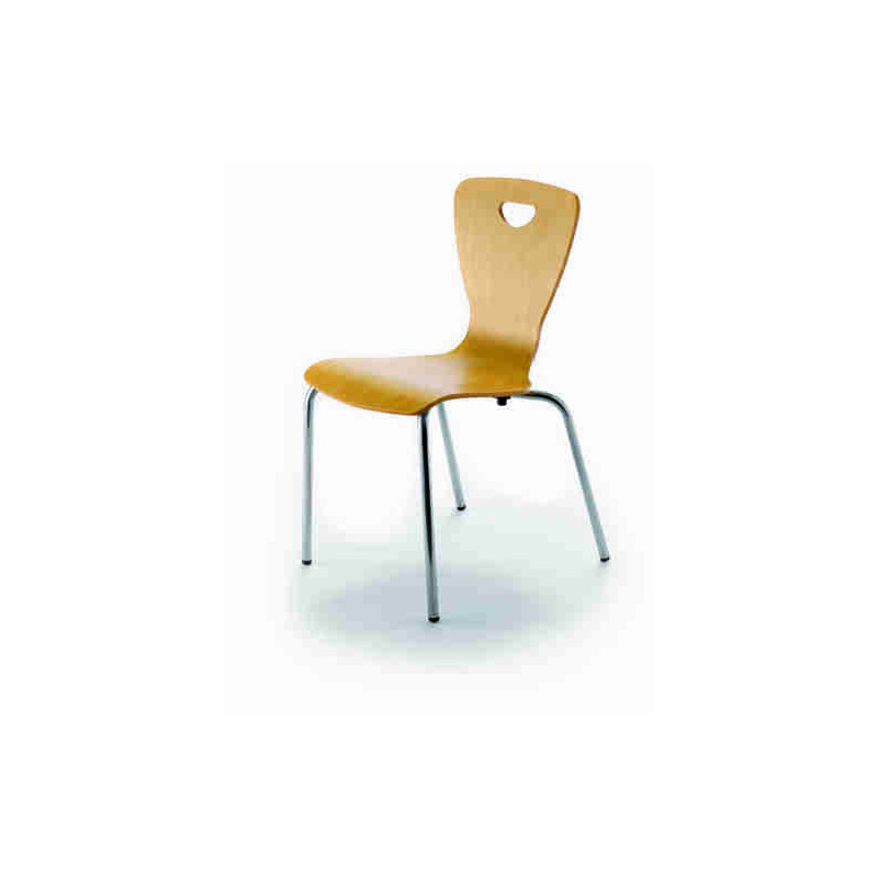 SILLA ESCOLAR MOD.211 TUBO ACERO CONTRACHAPADO HAYA AA 32 CM TAGAR