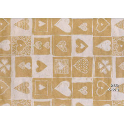 PAPEL REGALO ROLLO 62 SETIMPRES KRAFT CORAZONES BLANCO K50B