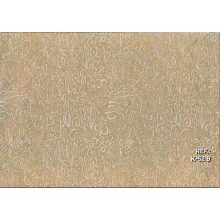 PAPEL REGALO ROLLO 62 SETIMPRES KRAFT CORAZONES BLANCO K52B