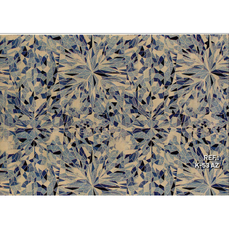 PAPEL REGALO ROLLO 62 SETIMPRES KRAFT PSICODELIA AZUL K53AZ