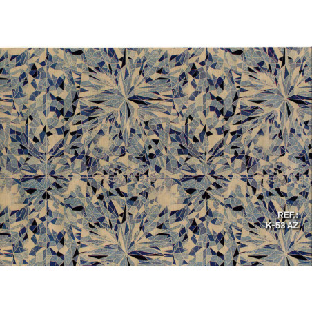 PAPEL REGALO ROLLO 62 SETIMPRES KRAFT PSICODELIA AZUL K53AZ