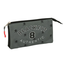 PORTATODO TRIPLE RECICLABLE BLACKFIT8 "SKULL" 842241744 12*22 SAFTA22