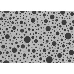 PAPEL REGALO ROLLO 62 SETIMPRES KRAFT PLATA PUNTOS NEGRO K5P