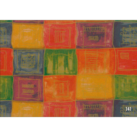 PAPEL REGALO ROLLO 62 SETIMPRES KRAFT CUADROS COLORES K7R