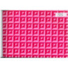 PAPEL REGALO ROLLO 62 HVS ESTUCADO CUADROS FUCSIA ROSA L0620
