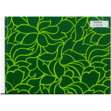 PAPEL REGALO ROLLO 62 HVS ESTUCADO RAYAS VERDE L1858