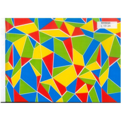 PAPEL REGALO ROLLO 62 HVS ESTUCADO TRIANGULOS MULTICOLOR L1924