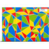 PAPEL REGALO ROLLO 62 HVS ESTUCADO TRIANGULOS MULTICOLOR L1924