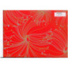 PAPEL REGALO ROLLO 62 HVS ESTUCADO LINEAS ROJO/PLATA/ORO L2524