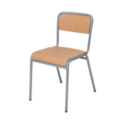 SILLA ESCOLAR MOD.E256 TUBO ACERO LAMINADO HAYA TAGAR