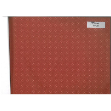 PAPEL REGALO ROLLO 62 HVS ESTUCADO PUNTOS ROJO L5024