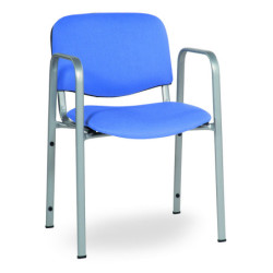 SILLA ESCOLAR C/BRAZOS MOD.230 TUBO ACERO CONTRACHAPADO HAYA, PP O TEXTIL AA 46CM COLOR OPCION PALA/REJILLA TAGAR