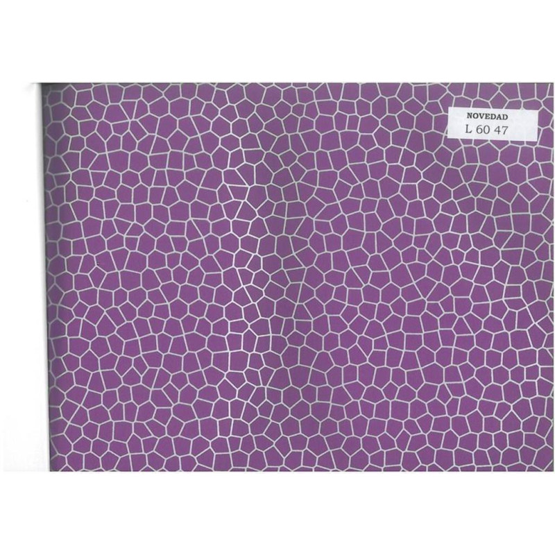PAPEL REGALO ROLLO 62 HVS ESTUCADO ESCAMAS VIOLETA L6047