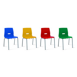SILLA ESCOLAR MOD. 232 TUBO ACERO POLIPROPILENO COLOR CR/6  32 CM TAGAR