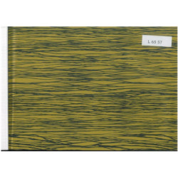 PAPEL REGALO ROLLO 62 HVS ESTUCADO LINEAS NEGRO FONDO ORO L6557