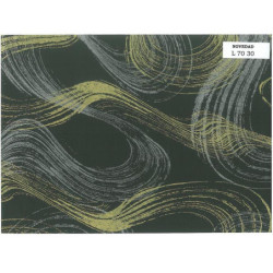PAPEL REGALO ROLLO 62 HVS ESTUCADO TRAZOS ORO PLATA NEGRO L7030