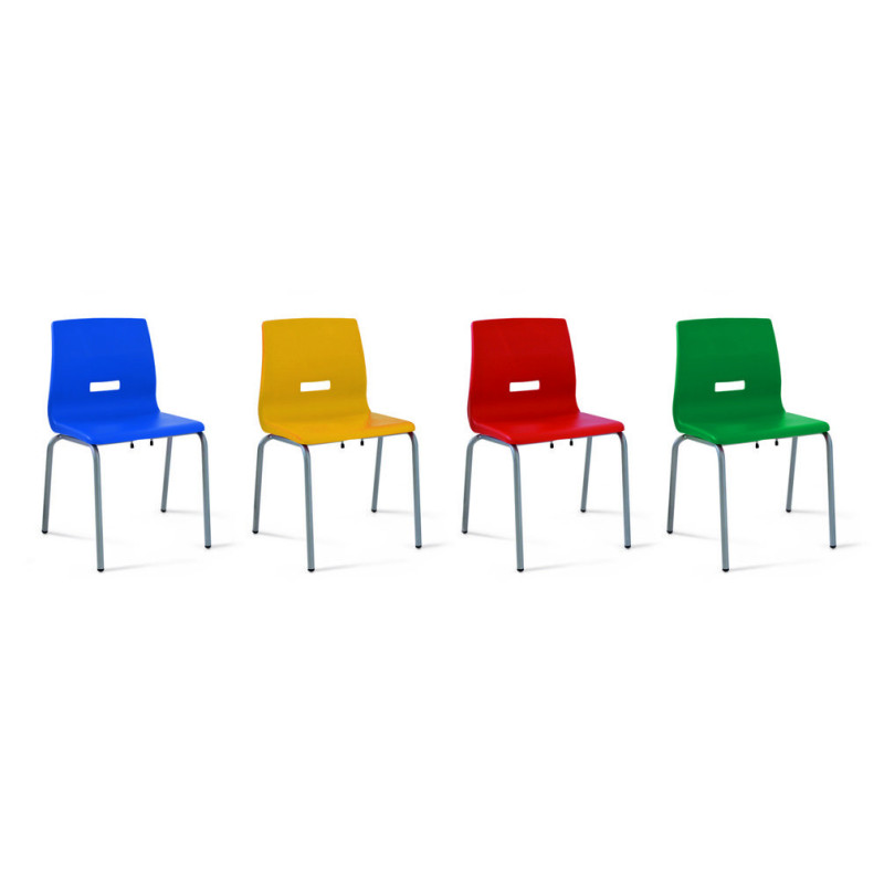 SILLA ESCOLAR MOD. 233 TUBO ACERO POLIPROPILENO COLOR CR/6 39 CM TAGAR