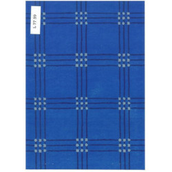 PAPEL REGALO ROLLO 62 HVS ESTUCADO AZUL ENREJADO L7759