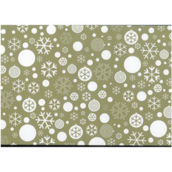 PAPEL REGALO ROLLO 62 SETIMPRES ESTUCADO NAVIDAD BOLAS ORO N3OR