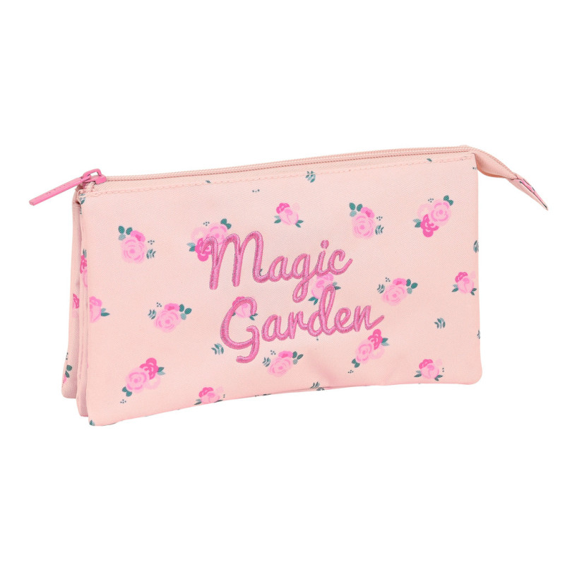 PORTATODO TRIPLE SAFTA "MAGIC GARDEN" 842128744 12*22 SAFTA22