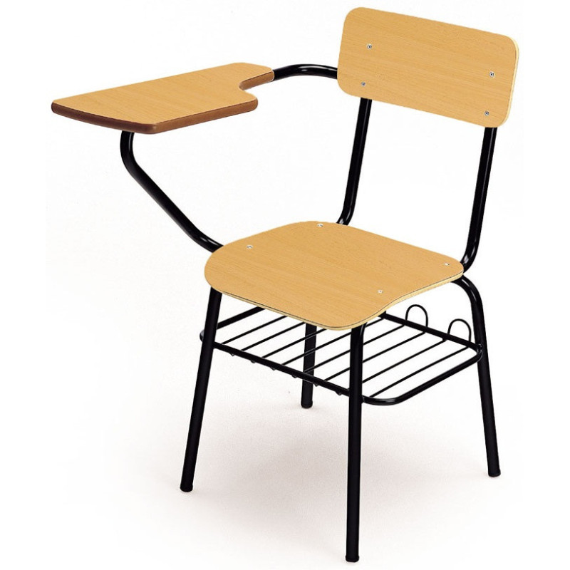 SILLA ESCOLAR C/PALA MOD.260 TUBO ACERO CONTRACHAPADO HAYA C/REJILLA AA 45CM TAGAR