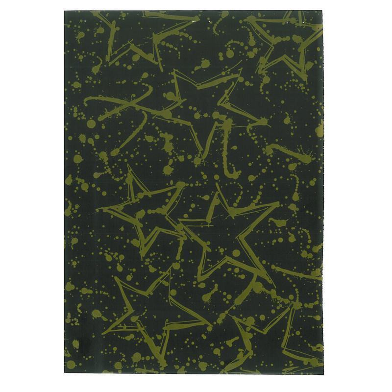 PAPEL REGALO ROLLO 31 SETIMPRES ESTUCADO ESTRELLAS NEGRO E10NR