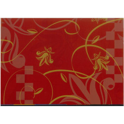 PAPEL REGALO ROLLO 31 SETIMPRES PACK 2U ESTUCADO FLOR DE LIS GRANDE ROJO E21R