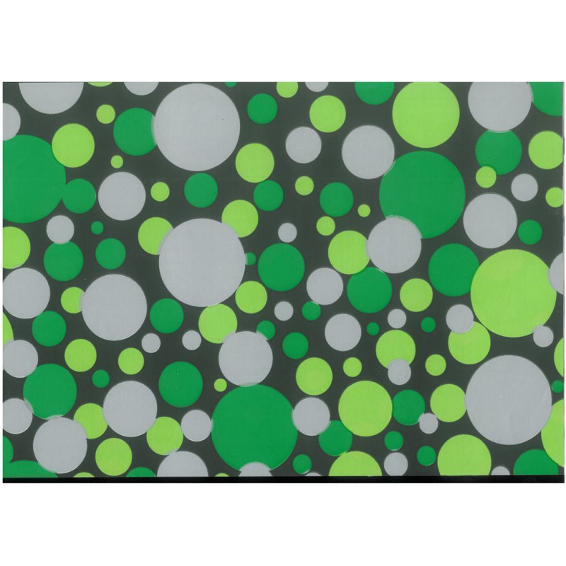 PAPEL REGALO ROLLO 31 SETIMPRES PACK 2U ESTUCADO CIRCULOS VERDE E28VR