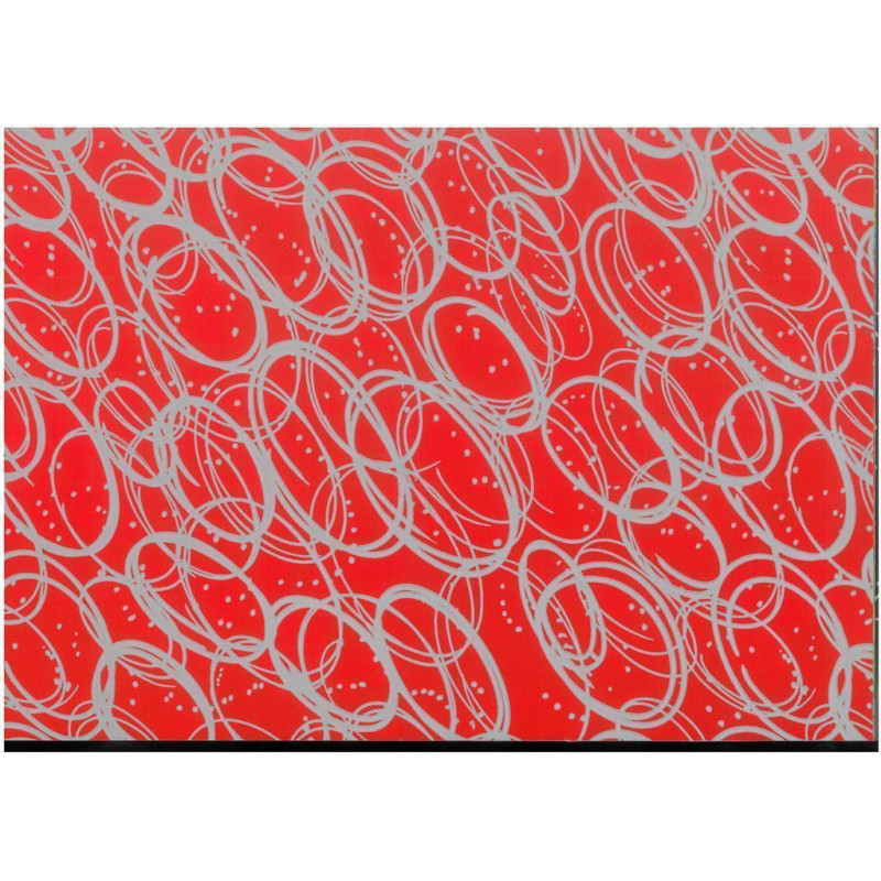 PAPEL REGALO ROLLO 31 SETIMPRES PACK 2U ESTUCADO RAYADO ROJO PLATA E31R