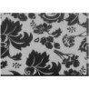 PAPEL REGALO ROLLO 31 SETIMPRES PACK 2U ESTUCADO PLATA FLORES NEGRO E34P