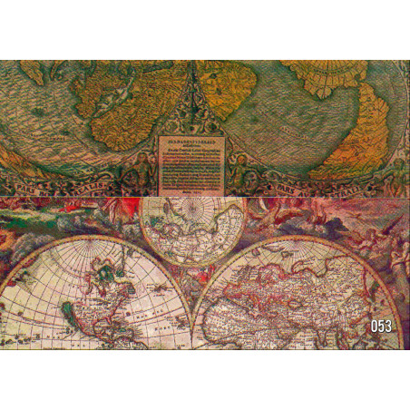 PAPEL REGALO ROLLO 31 SETIMPRES PACK 2U ESTUCADO MAPA ANTIGUO E37R