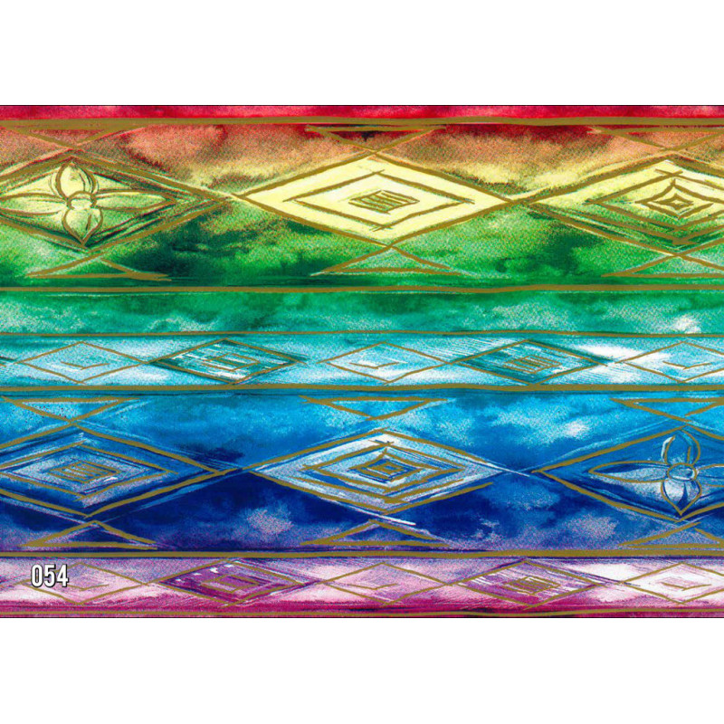 PAPEL REGALO ROLLO 31 SETIMPRES PACK 2U ESTUCADO MULTICOLOR ROMBOS E39R