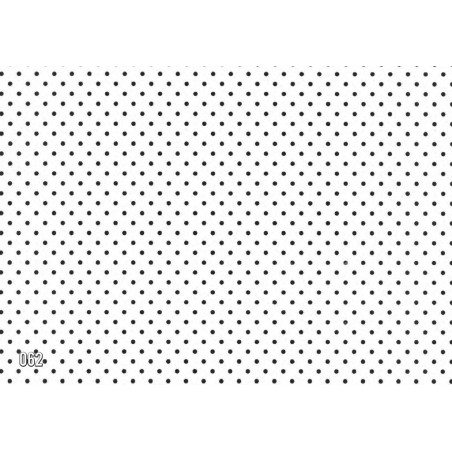 PAPEL REGALO ROLLO 31 SETIMPRES PACK 2U ESTUCADO BLANCO PUNTOS NEGRO E41B