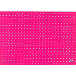 PAPEL REGALO ROLLO 31 SETIMPRES PACK 2U ESTUCADO ROSA PUNTOS PLATA E41RS