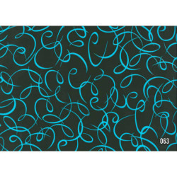 PAPEL REGALO ROLLO 31 SETIMPRES PACK 2U ESTUCADO NEGRO RIZOS AZUL E42AZ