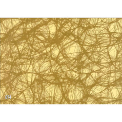 PAPEL REGALO ROLLO 31 SETIMPRES PACK 2U ESTUCADO CREMA LINEAS ORO GE48OR