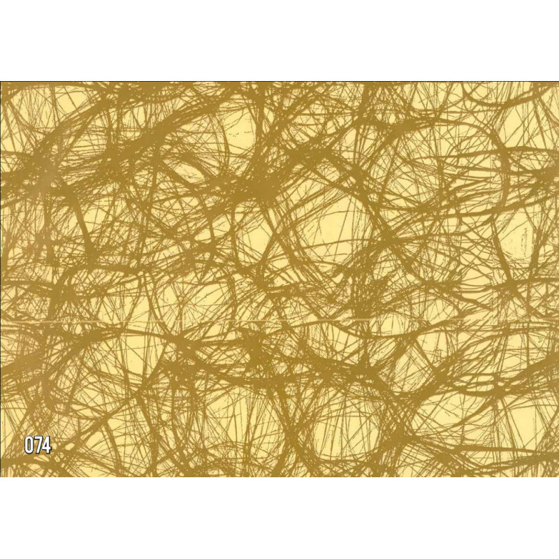 PAPEL REGALO ROLLO 31 SETIMPRES PACK 2U ESTUCADO CREMA LINEAS ORO GE48OR