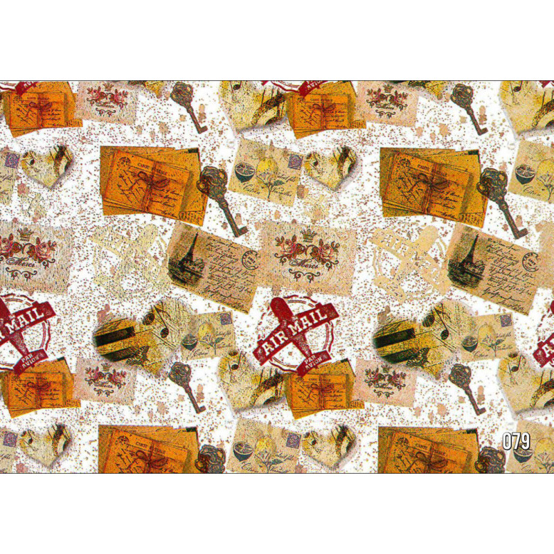 PAPEL REGALO ROLLO 31 SETIMPRES PACK 2U ESTUCADO VINTAGE BLANCO E50B