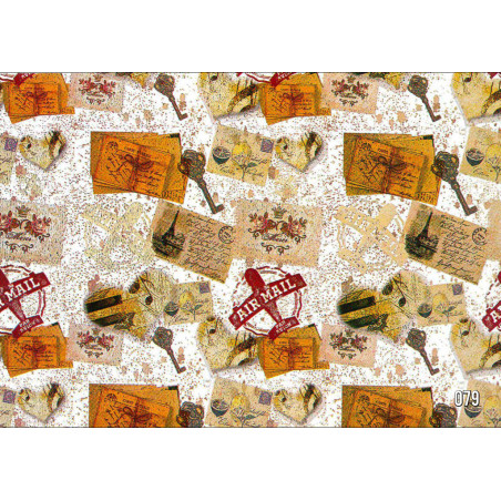 PAPEL REGALO ROLLO 31 SETIMPRES PACK 2U ESTUCADO VINTAGE BLANCO E50B