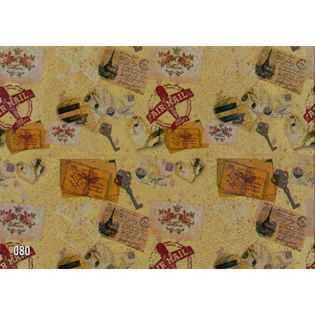 PAPEL REGALO ROLLO 31 SETIMPRES PACK 2U ESTUCADO VINTAGE ORO E50OR
