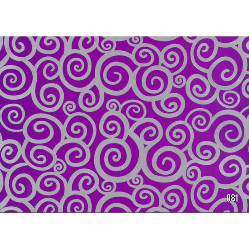 PAPEL REGALO ROLLO 31 SETIMPRES PACK 2U ESTUCADO VIOLETA ESPIRALES PLATA E51VL