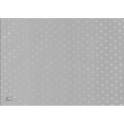 PAPEL REGALO ROLLO 31 SETIMPRES PACK 2U ESTUCADO GRIS PUNTOS PLATA E52P