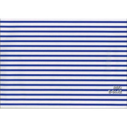 PAPEL REGALO ROLLO 31 SETIMPRES ESTUCADO BANDAS BLANCO/AZUL E54AZ PACK 2U