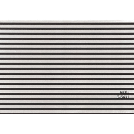 PAPEL REGALO ROLLO 31 SETIMPRES PACK 2U ESTUCADO RAYAS NEGRO FONDO BLANCO E54N
