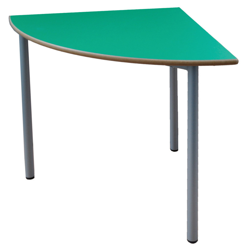 MESA 1/4 CIRCULO MOD.E145 TUBO ACERO TAPA LAMINADO TAGAR